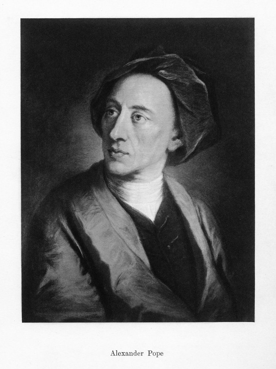 Alexander Pope, engelsk poet, 1800-talet av Unbekannt