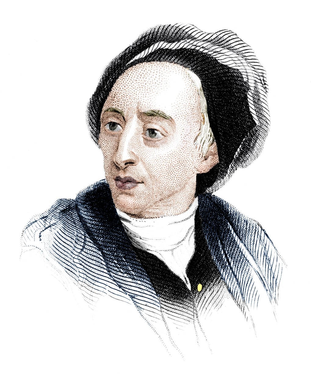 Alexander Pope, engelsk poet i början av artonhundratalet, c1850 av Unbekannt