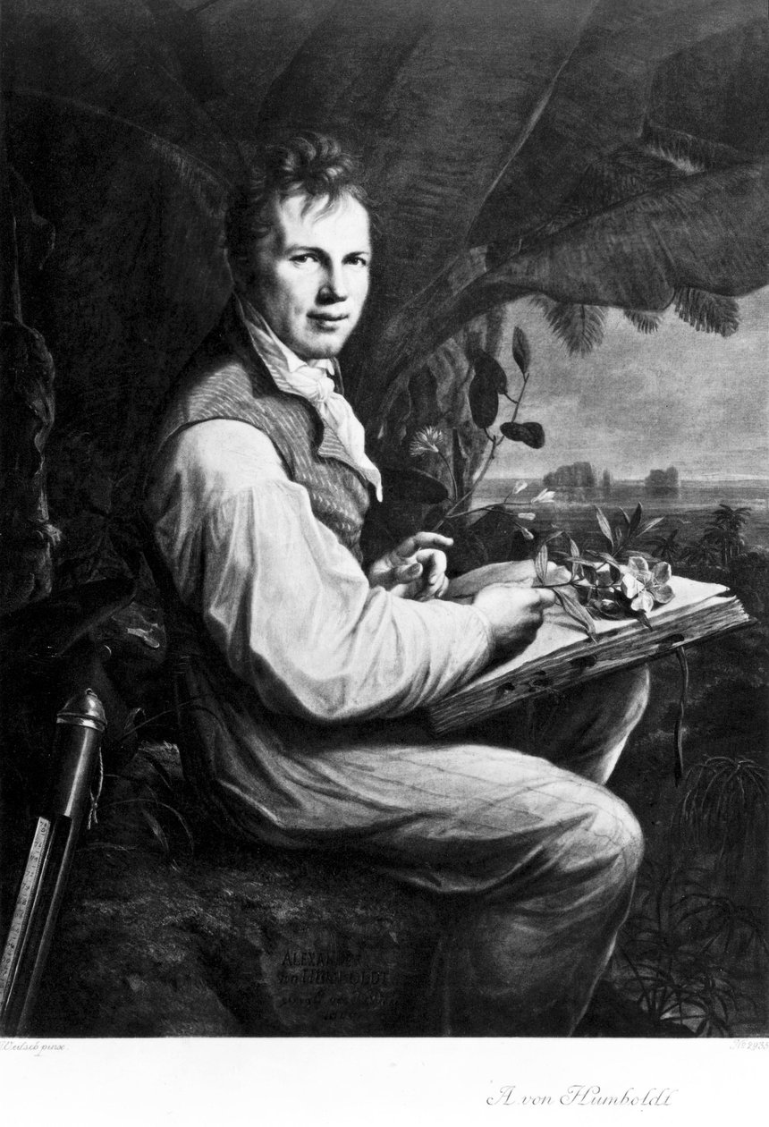 Alexander von Humboldt, tysk naturforskare och upptäcktsresande, ca 1806 av Unbekannt