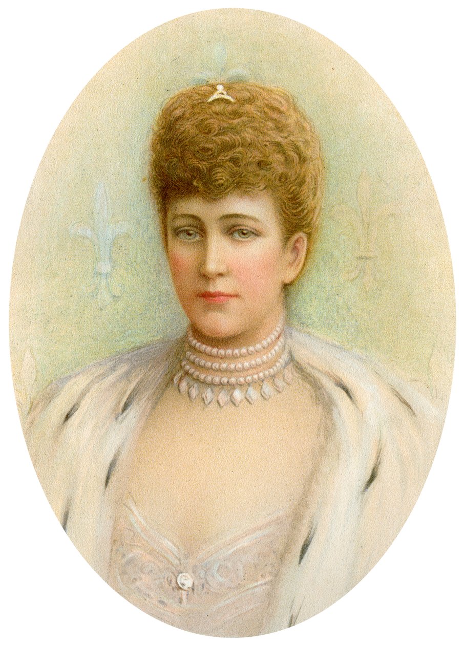 Alexandra, drottningkonsort till kung Edward VII av Storbritannien, 1905 av Unbekannt