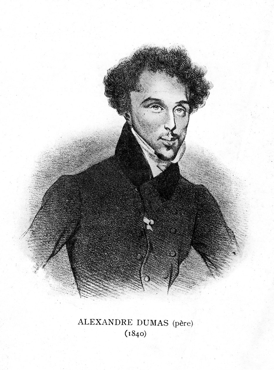 Alexandre Dumas den äldre, fransk romanförfattare och dramatiker, 1840 av Unbekannt