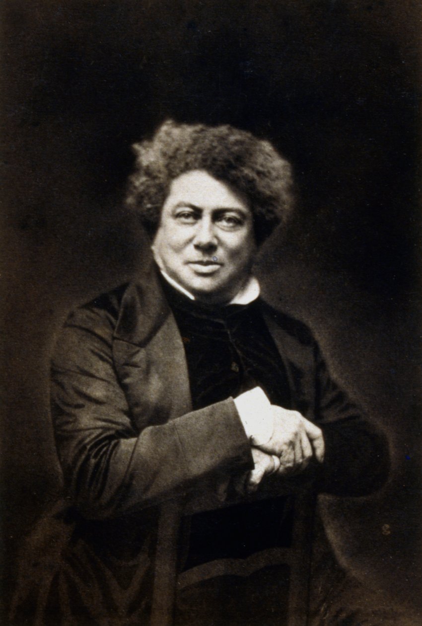 Alexandre Dumas den äldre, fransk romanförfattare och dramatiker, c1840-1860 av Unbekannt