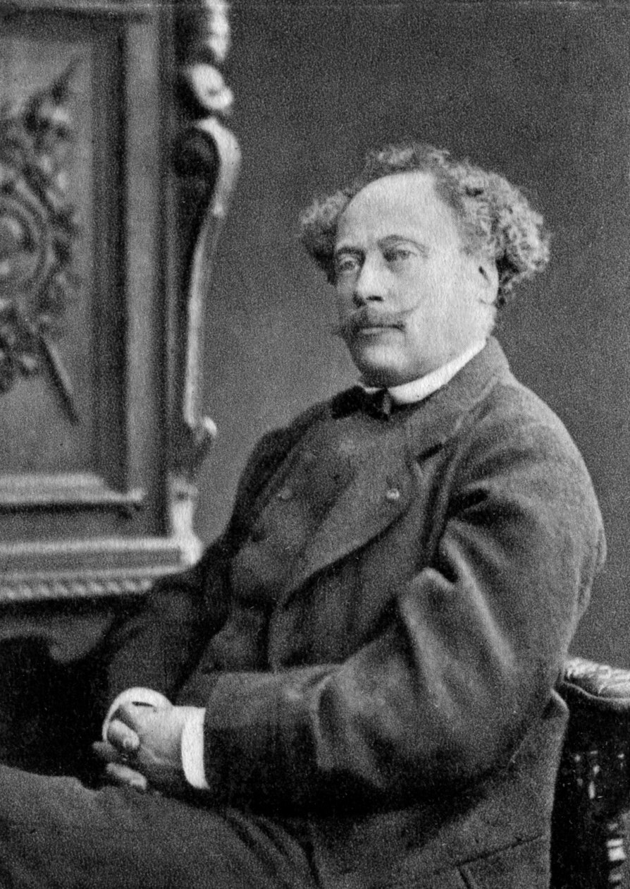 Alexandre Dumas den yngre, fransk dramatiker och romanförfattare, 1884 av Unbekannt