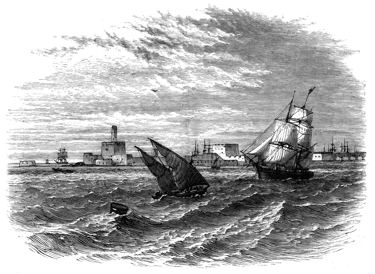 Alexandria från havet, Egypten, c1890 av Unbekannt