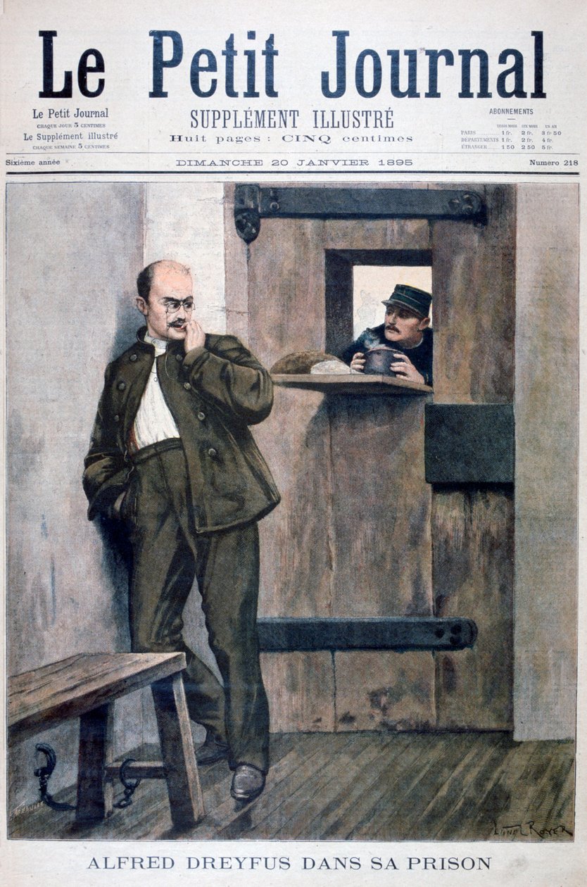 Alfred Dreyfus i fängelset, 1895 av Unbekannt