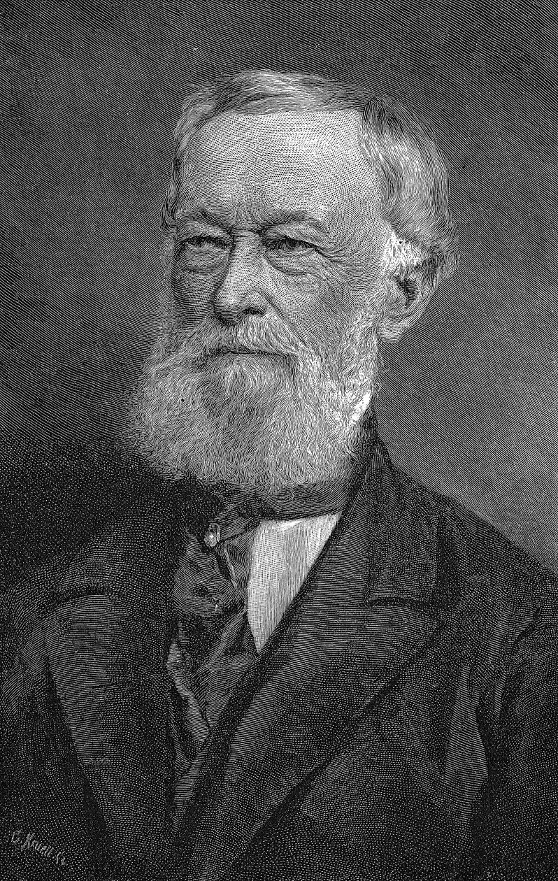 Alfred Krupp, tysk industriman och vapentillverkare, 1886 av Unbekannt