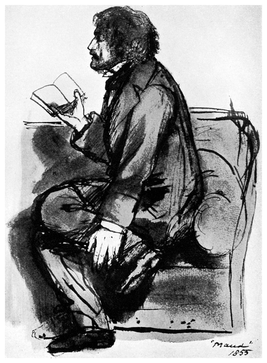 Alfred, Lord Tennyson, brittisk poet, 1855 1956 av Unbekannt
