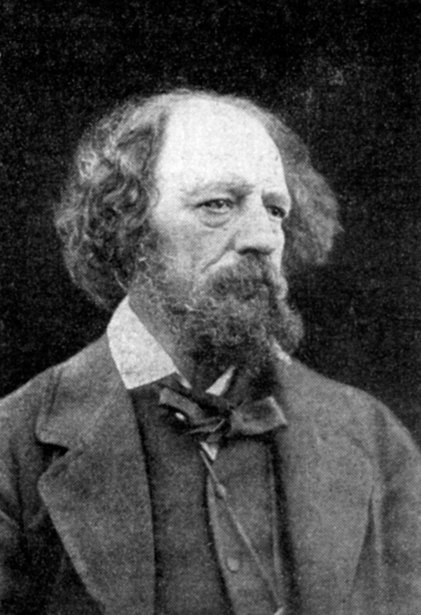 Alfred Tennyson, 1:e baron Tennyson, engelsk poet, c1880 av Unbekannt