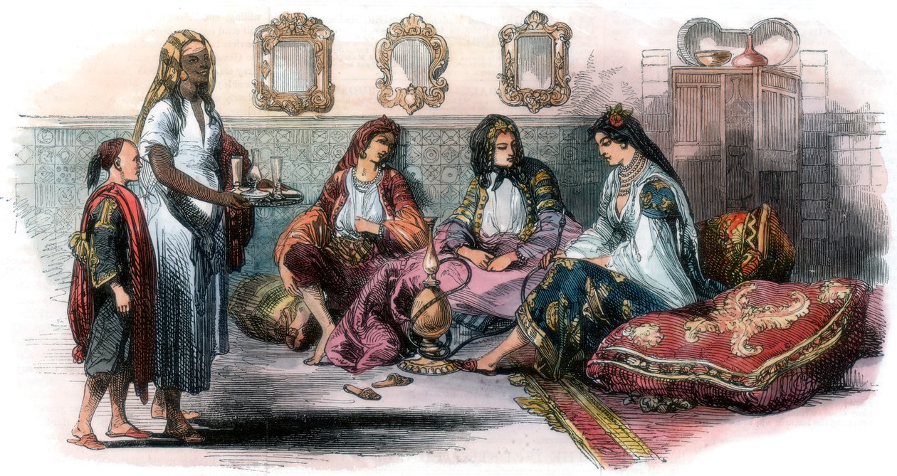 Algeriska kvinnor, 1857 av Unbekannt