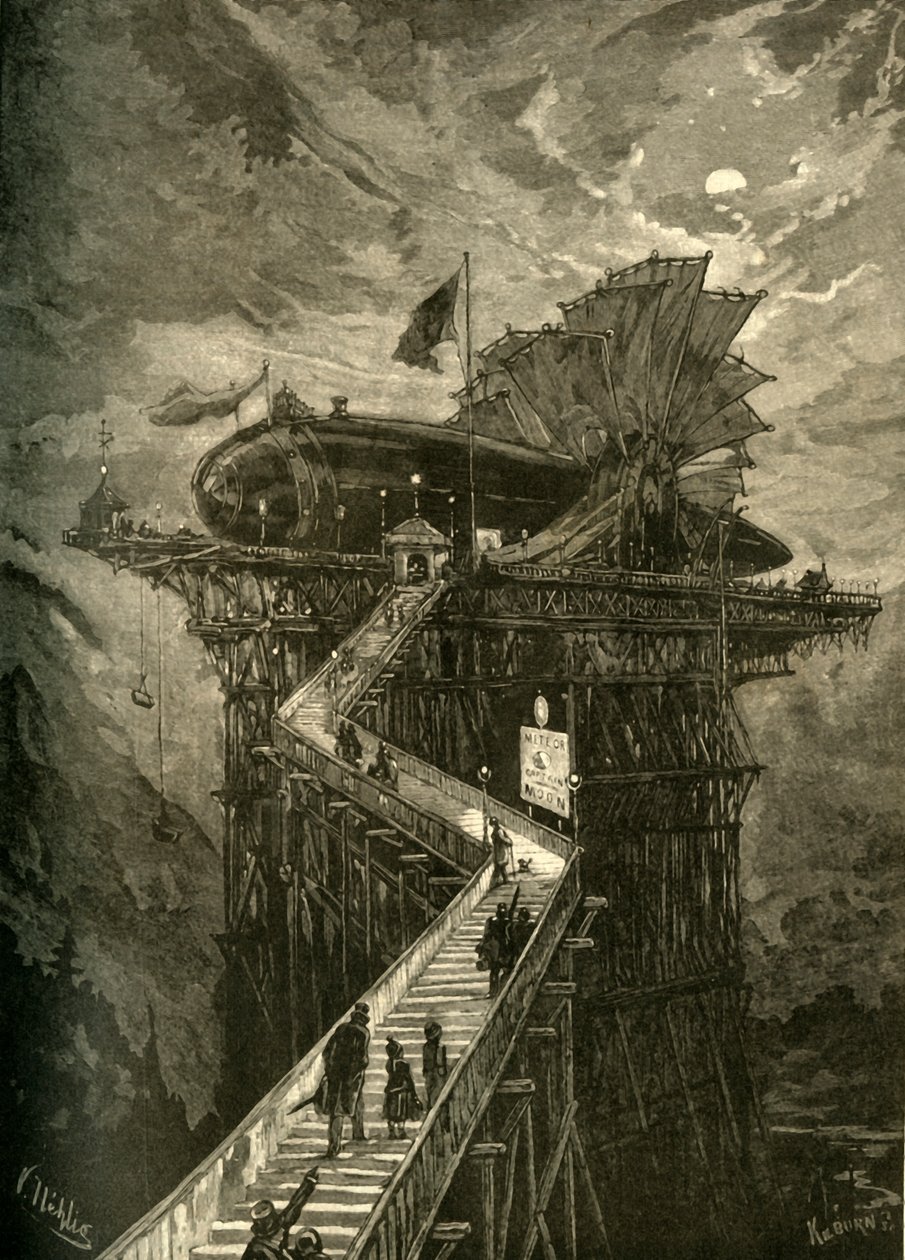 Alla ombord för månen!, 1881. av Unbekannt
