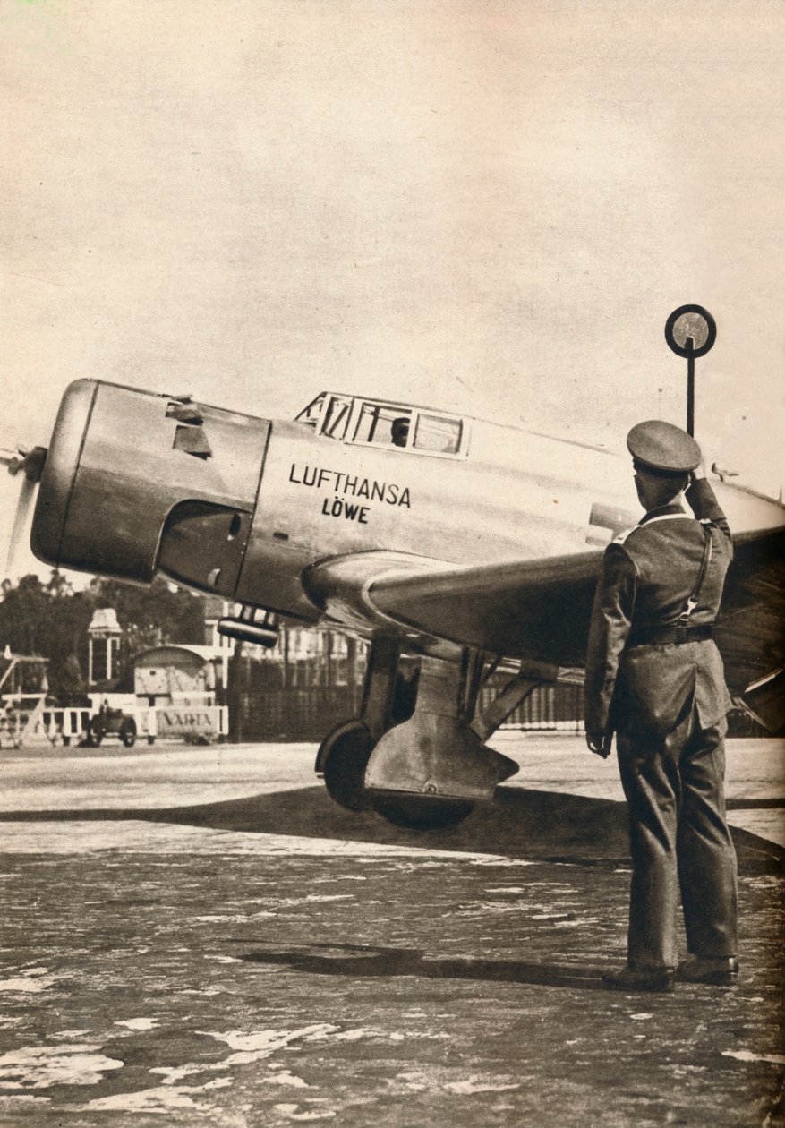 Allt klart för start på Tempelhof Airport, Berlin, c1936 c1937 av Unbekannt