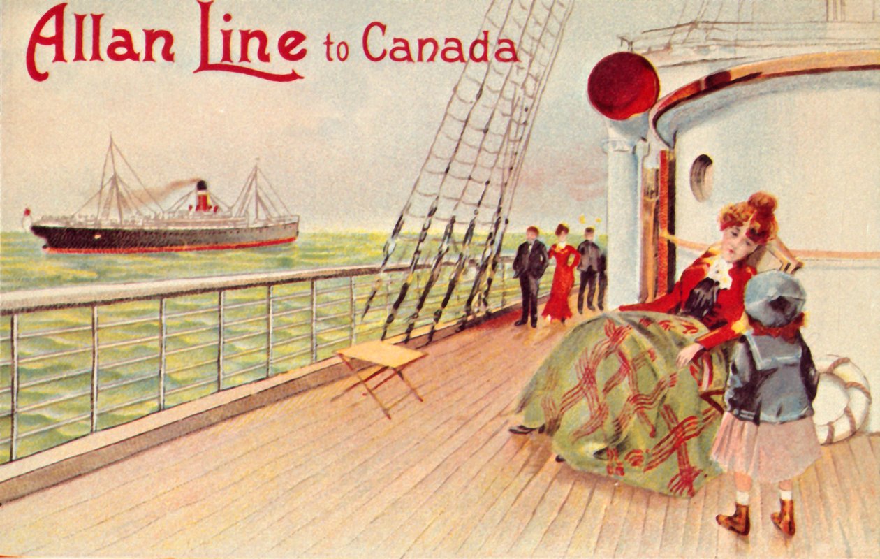 Allan Line till Kanada, c1900. av Unbekannt