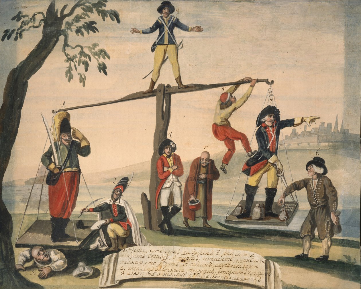 Allegori över Europa 1791, 1791 av Unbekannt