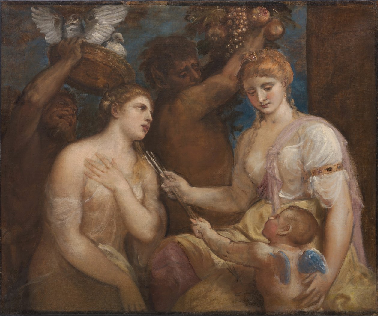Allegori över Venus och Amor, ca. 1600. av Unbekannt