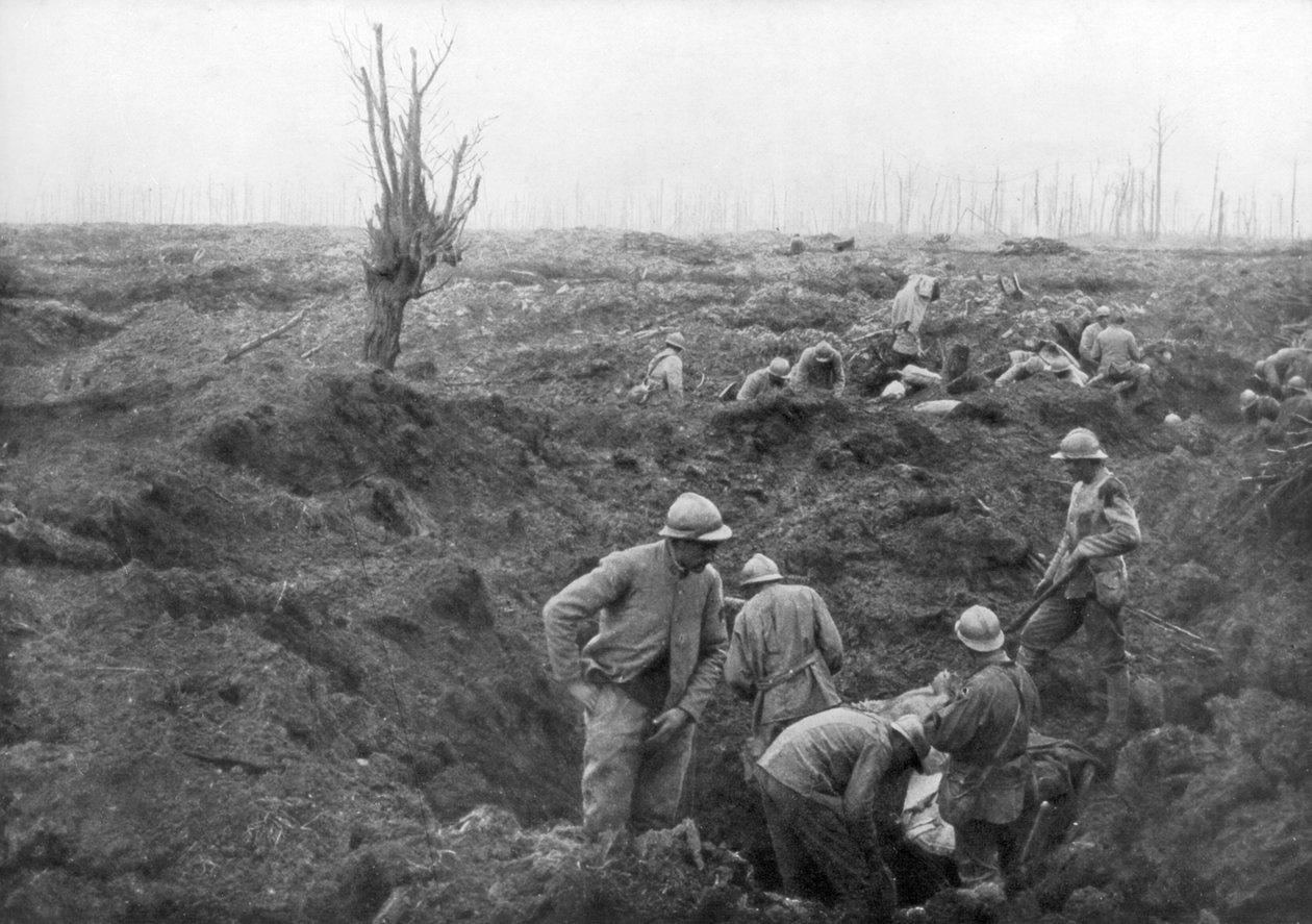 Allierade trupper, 31 juli 1917 vid Yser-kanalen, Belgien, 1926 av Unbekannt