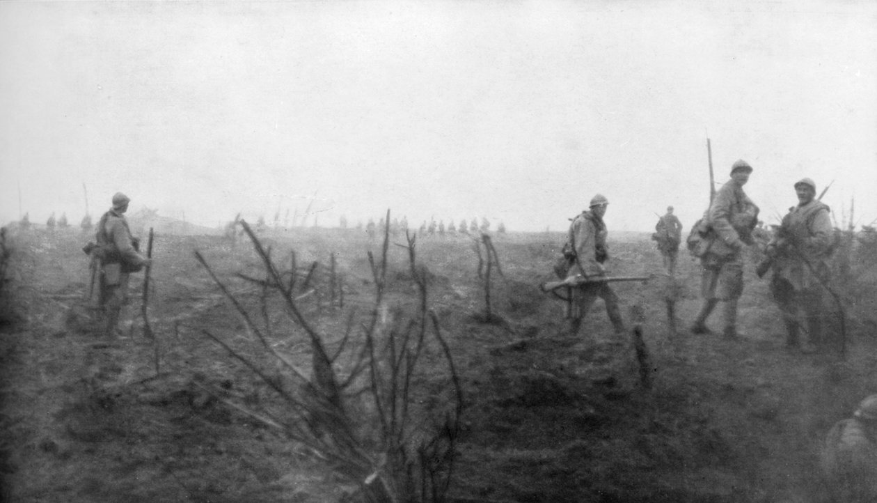 Allierade trupper, 31 juli 1917 vid Yser-kanalen, Belgien, 1926 av Unbekannt