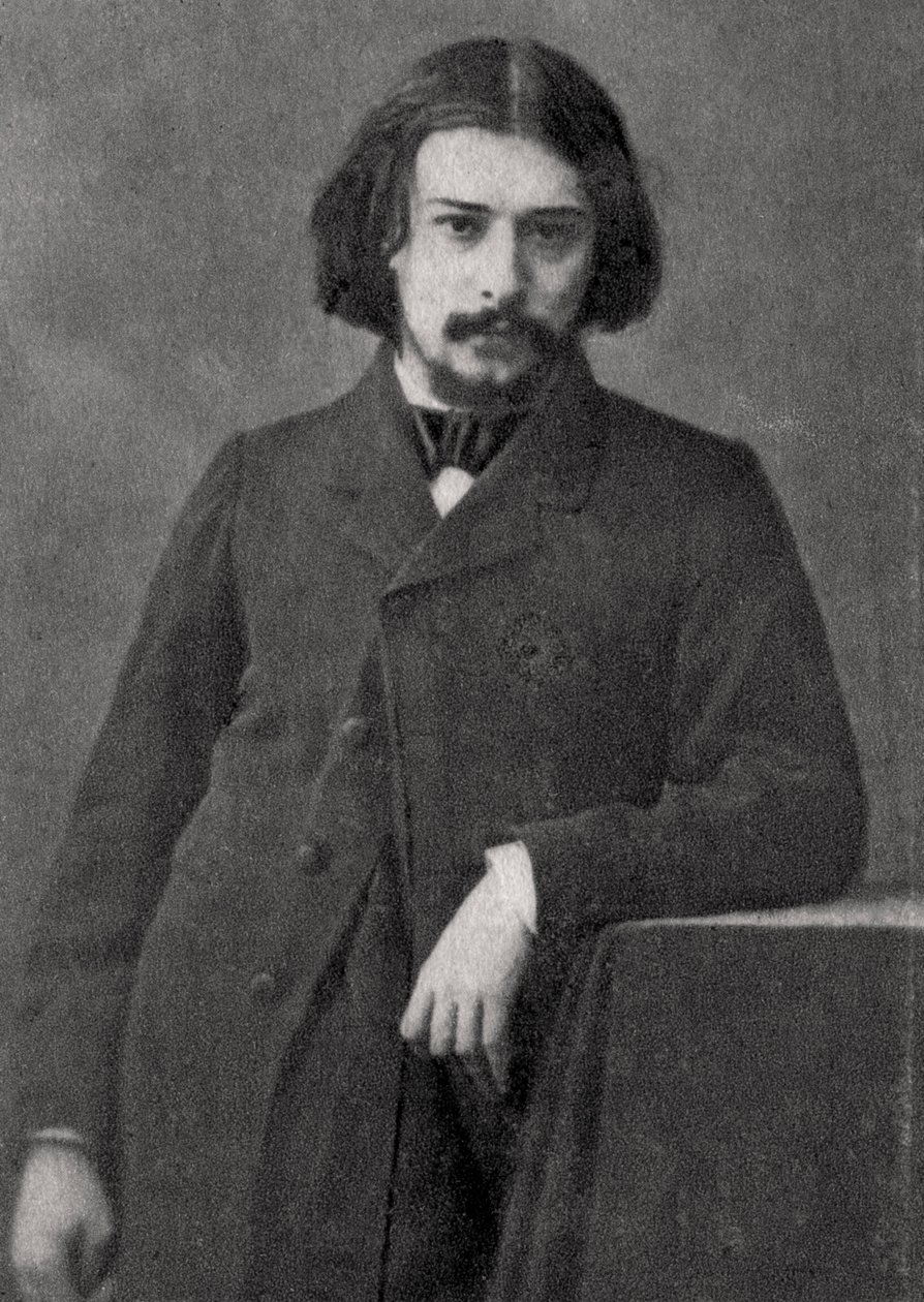 Alphonse Daudet, fransk författare, 1869 av Unbekannt