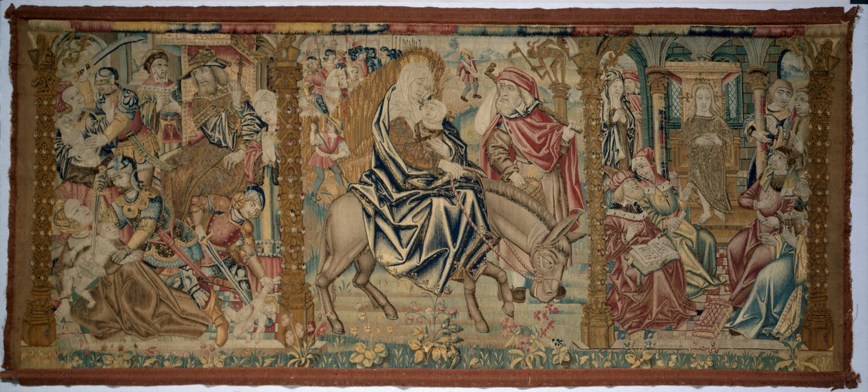 Altar Frontal: Scener från Kristi barndom, ca. 1500. av Unbekannt