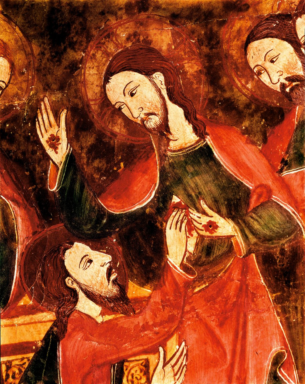 Altartavla av Saint Thomas altare, tempera på trä av Unbekannt