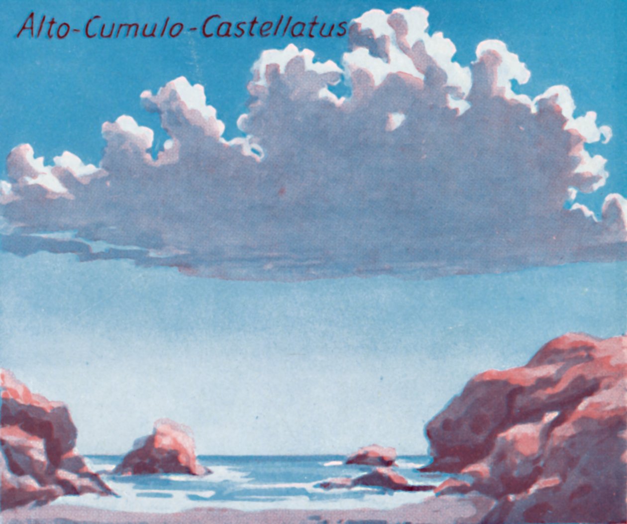 Alto-Cumulo-Castellatus - Ett dussin av de viktigaste molnformerna på himlen, 1935 av Unbekannt