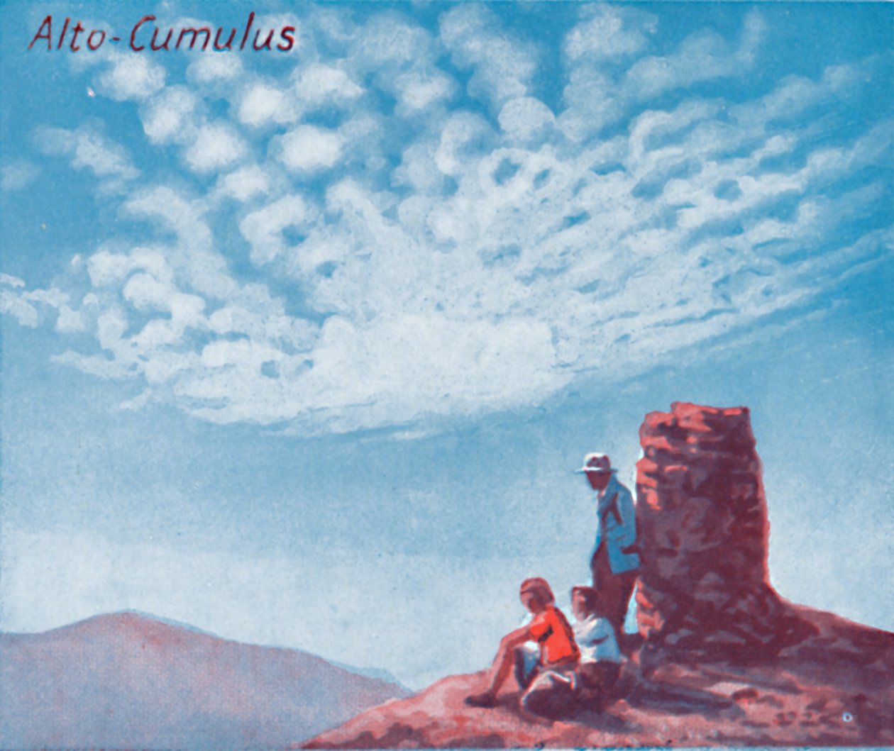 Alto-Cumulus - Ett dussin av de viktigaste molnformerna på himlen, 1935 av Unbekannt