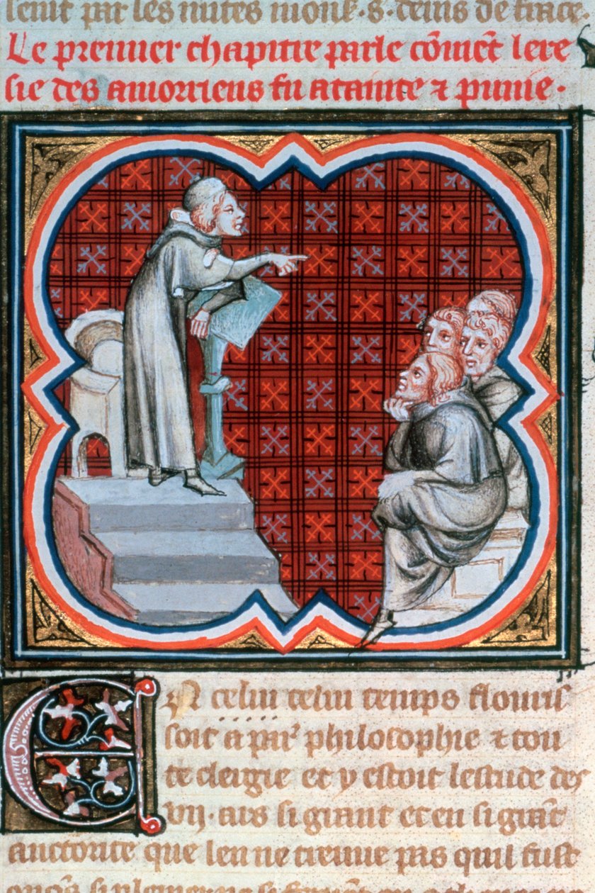 Amalric av Bena undervisning, c1200, 1375-1379 av Unbekannt