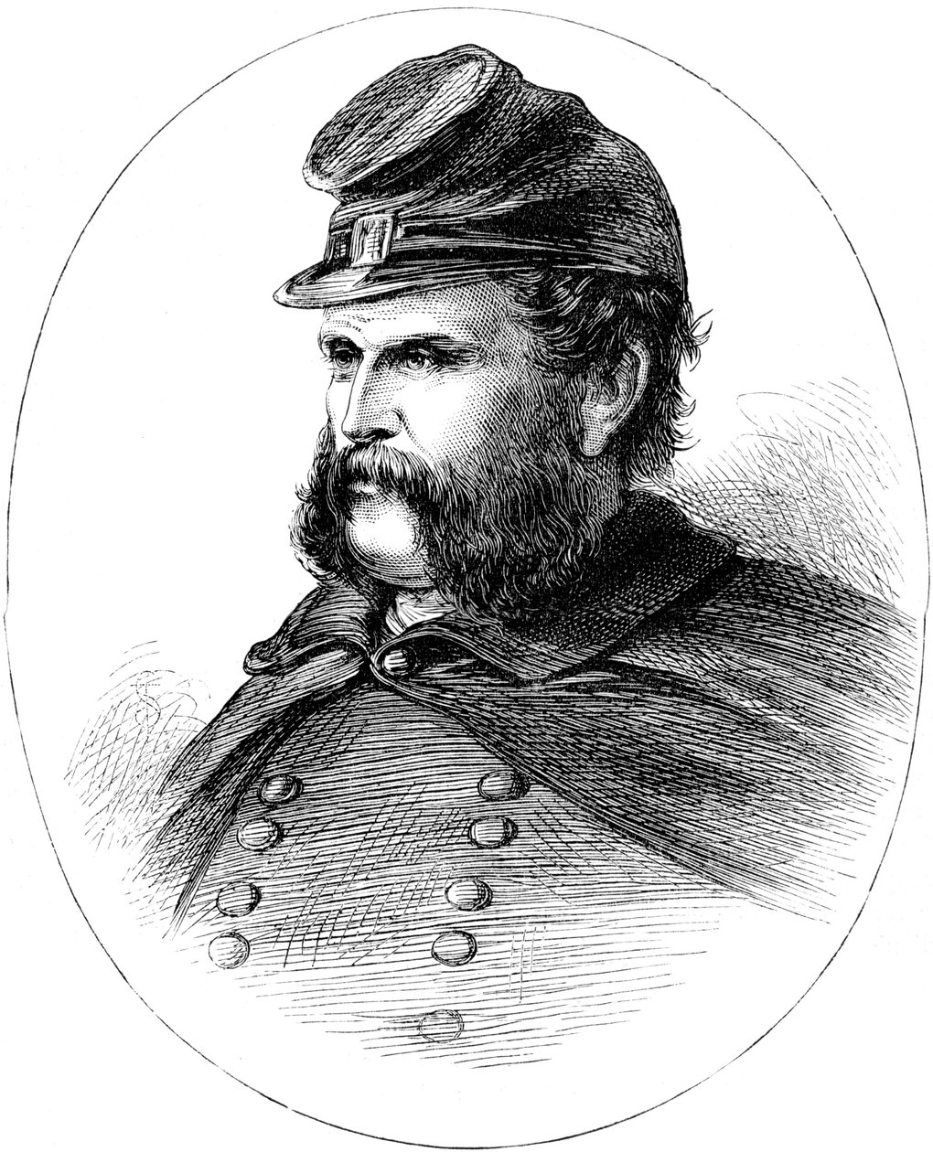 Ambrose Burnside, unionsgeneral för det amerikanska inbördeskriget, c1880 av Unbekannt