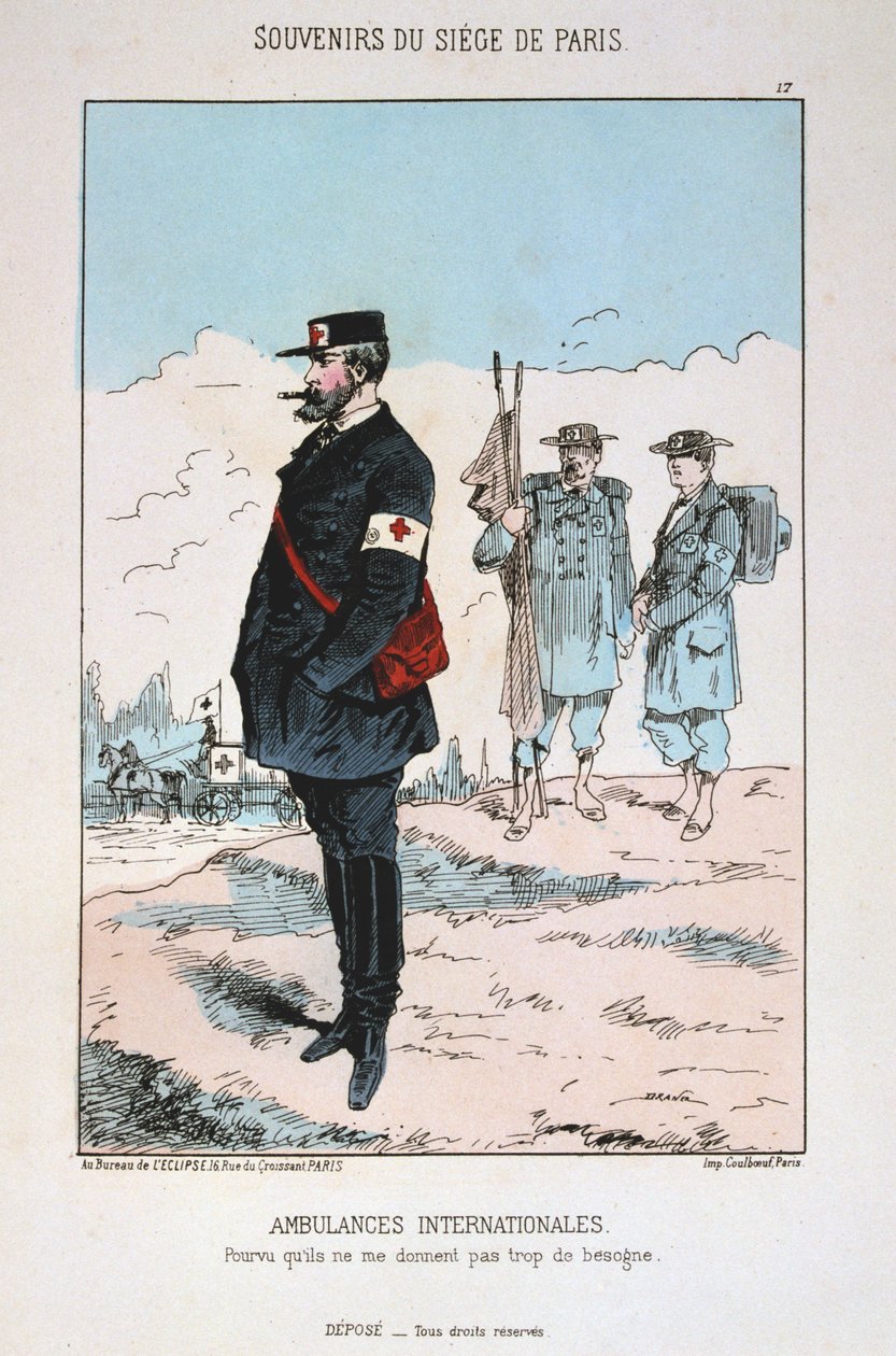 Internationella ambulanser, belägringen av Paris, 1870-1871 av Unbekannt