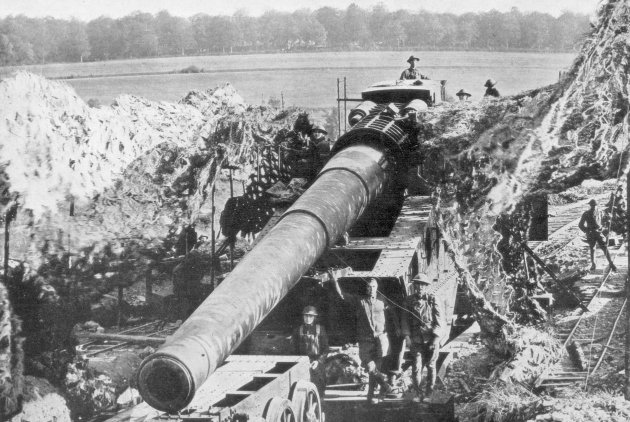 Amerikansk 14 tums järnvägspistol, Meuse-Argonne Offensive, Frankrike, 1918 av Unbekannt