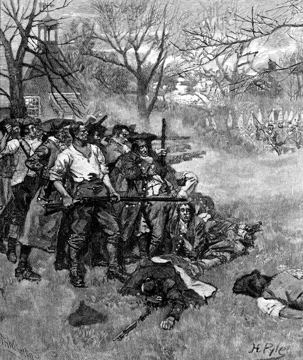 Amerikanska frihetskriget, 1775, 1875 av Unbekannt