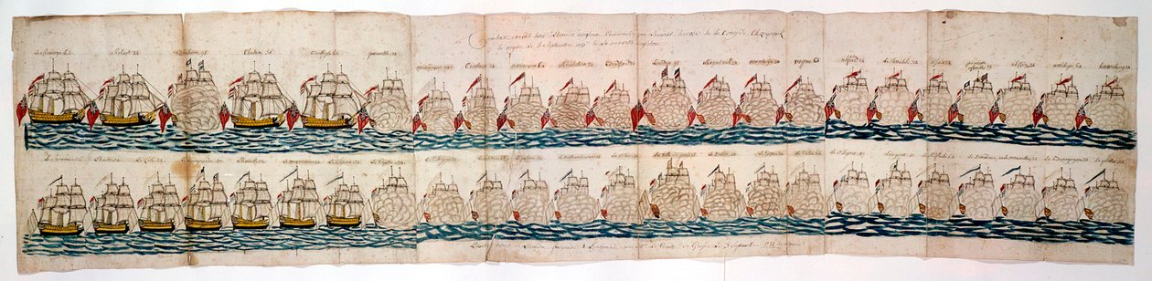 Amerikanska frihetskriget: Slaget vid Yorktown, 1781 av Unbekannt