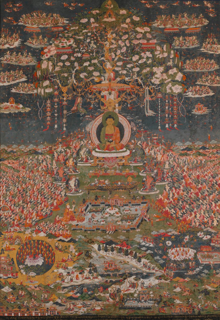 Amitabh, T Buddha från T Western Pure Land Sukhbati, K. 1800. av Unbekannt