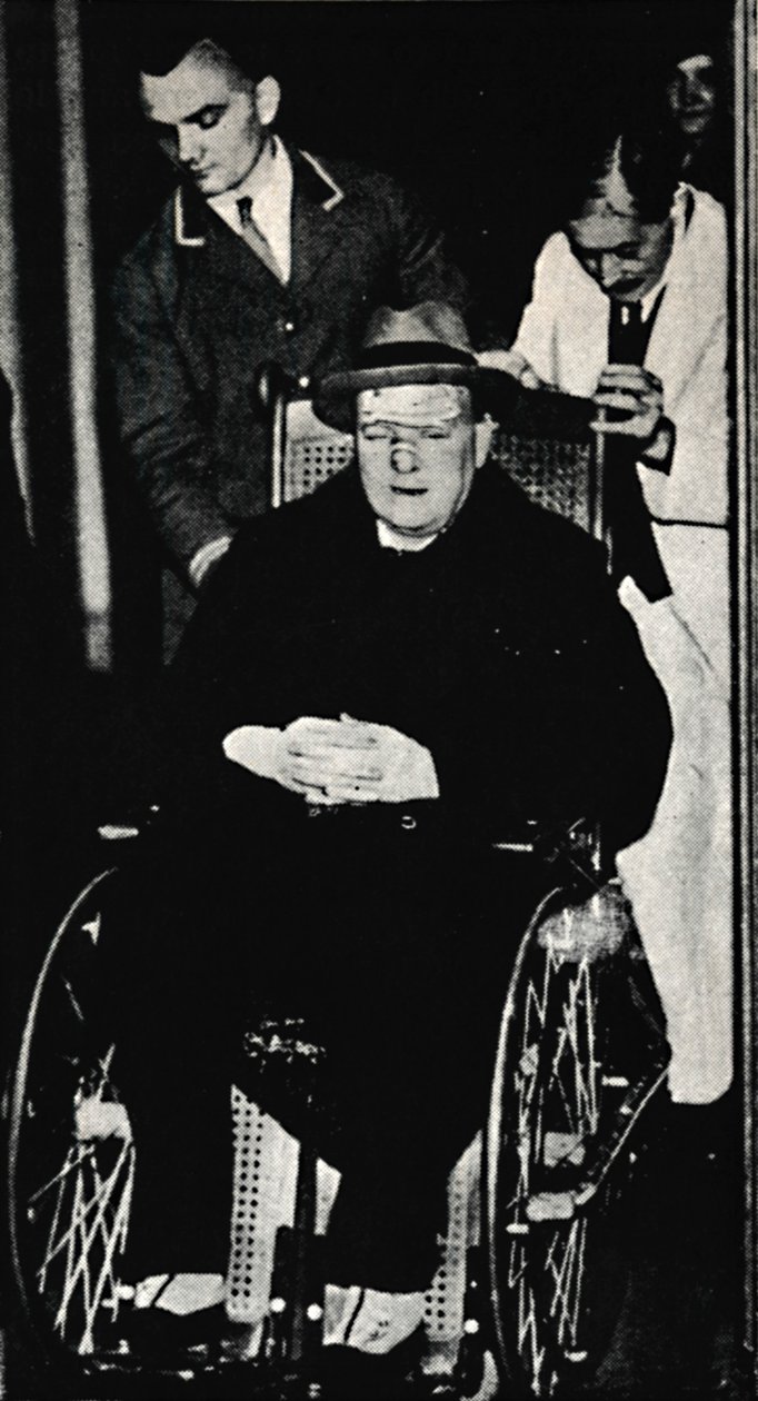 En olycka med Mr Churchill, november 1931, 1945. av Unbekannt