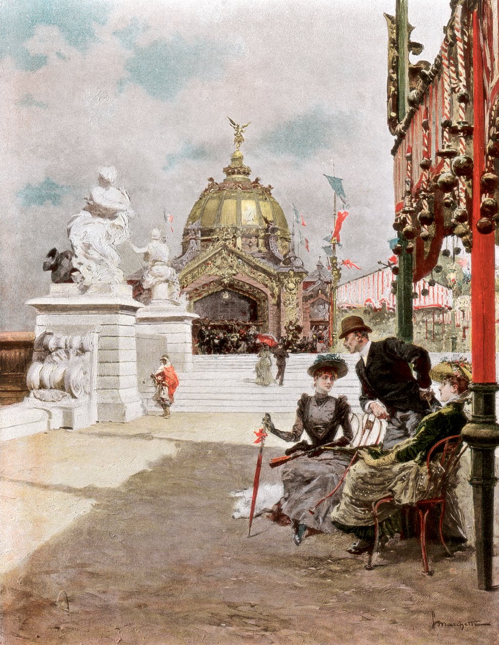En eftermiddag på utställningen, 1889 av Unbekannt