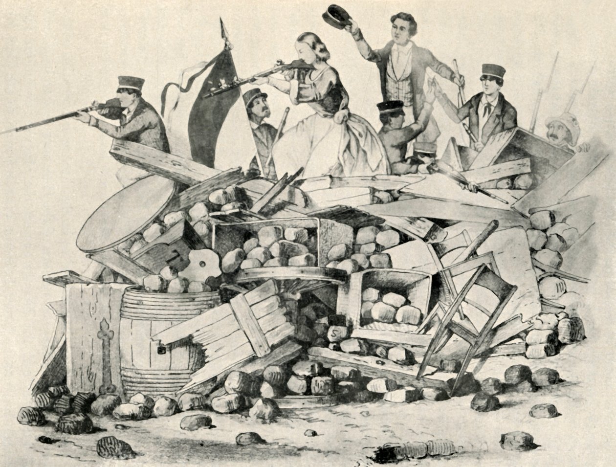 An Amazon on the Barricades, 1800-talet, 1947. av Unbekannt