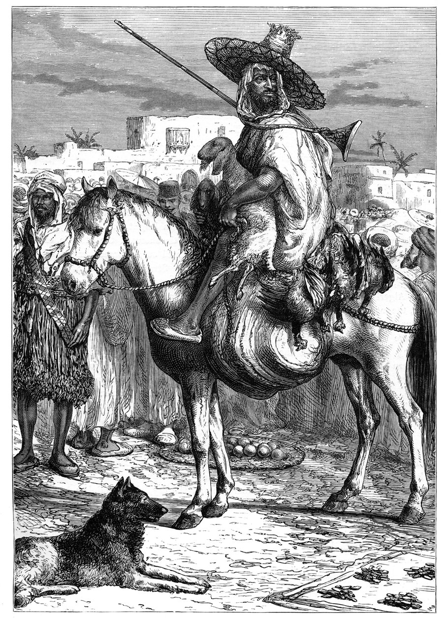 En arabisk köpman i Tlemcen, Algeriet, c1890 av Unbekannt