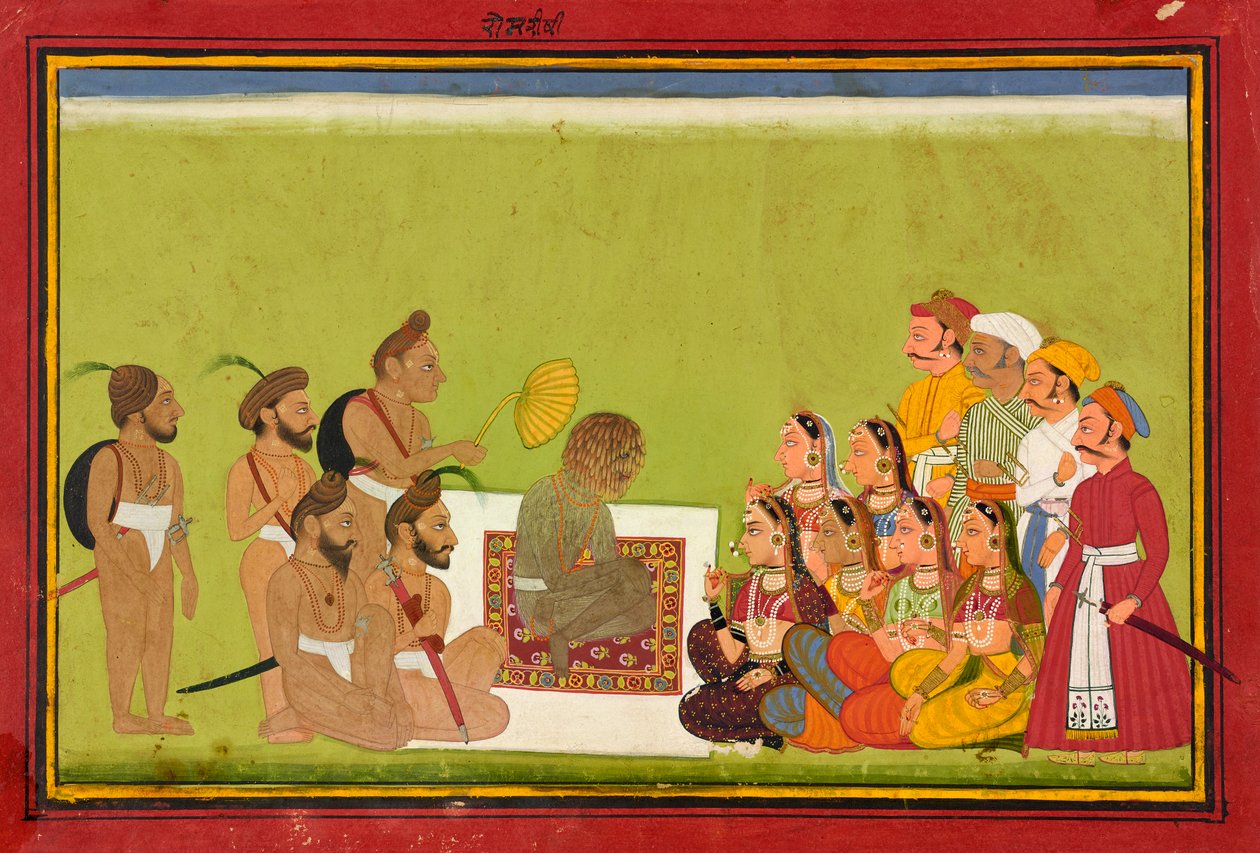 En publik med Rom Rishi, ca. 1700-1725. av Unbekannt