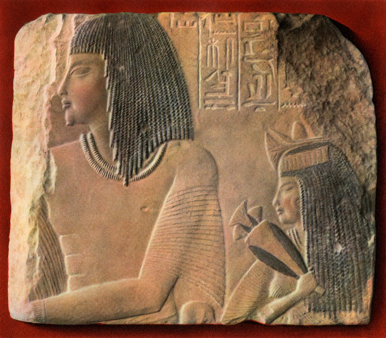 En egyptisk kalkstensrelief, c1400 f.Kr. 1936 av Unbekannt