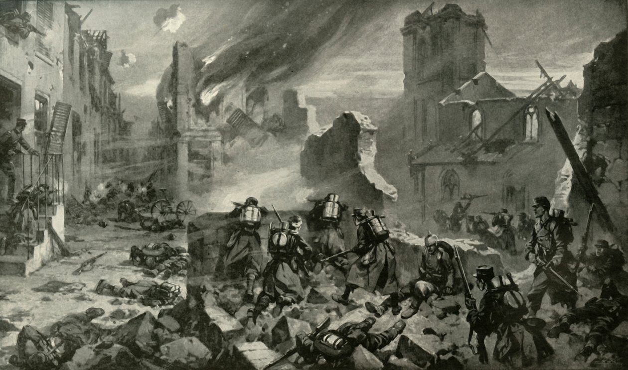 En incident i striderna vid Meuse, 1919. av Unbekannt