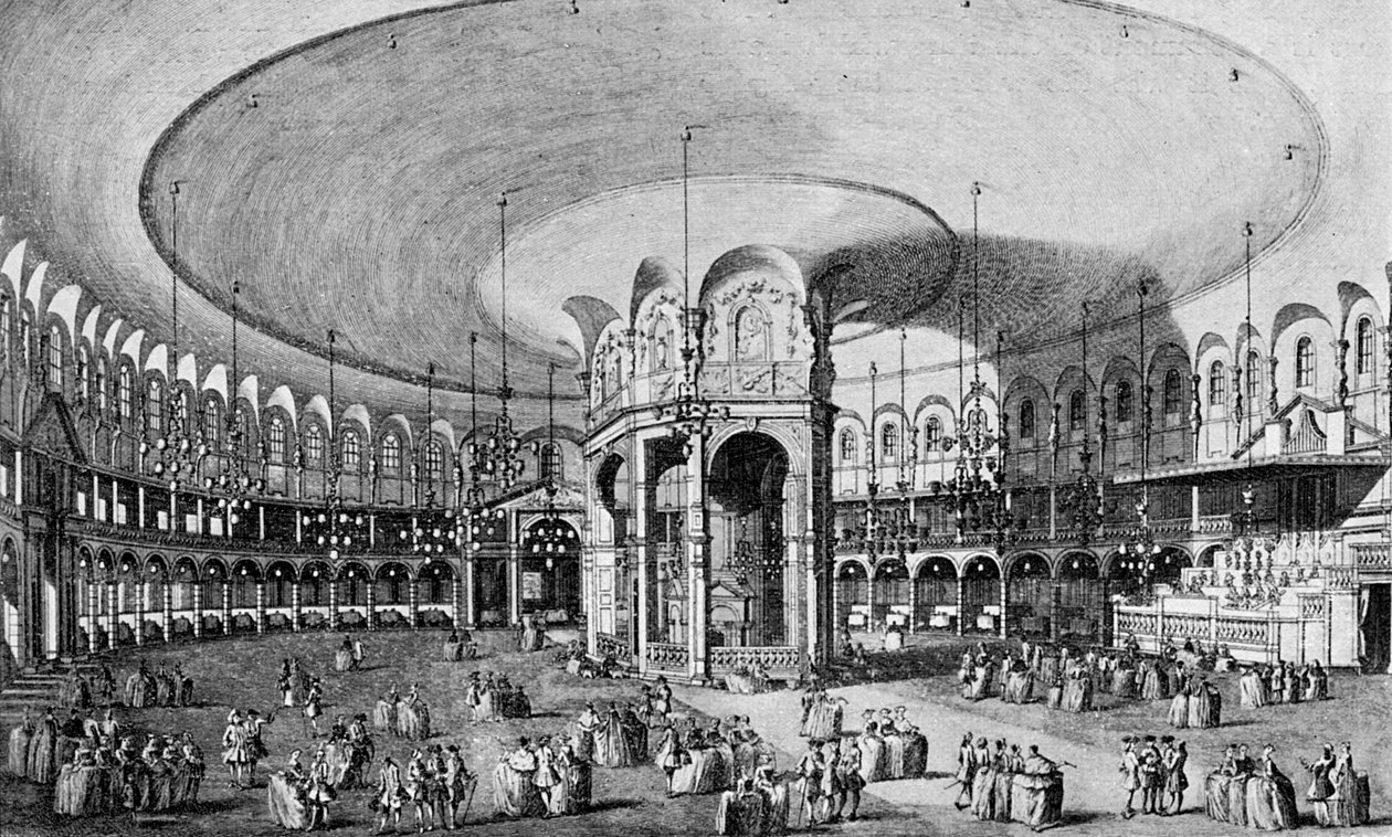 En insida av Rotundan i Ranelagh Gardens, 1899 av Unbekannt