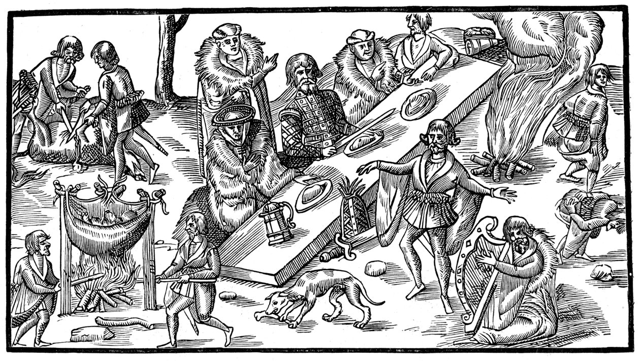 En irländsk bankett, 1581, 1893 av Unbekannt