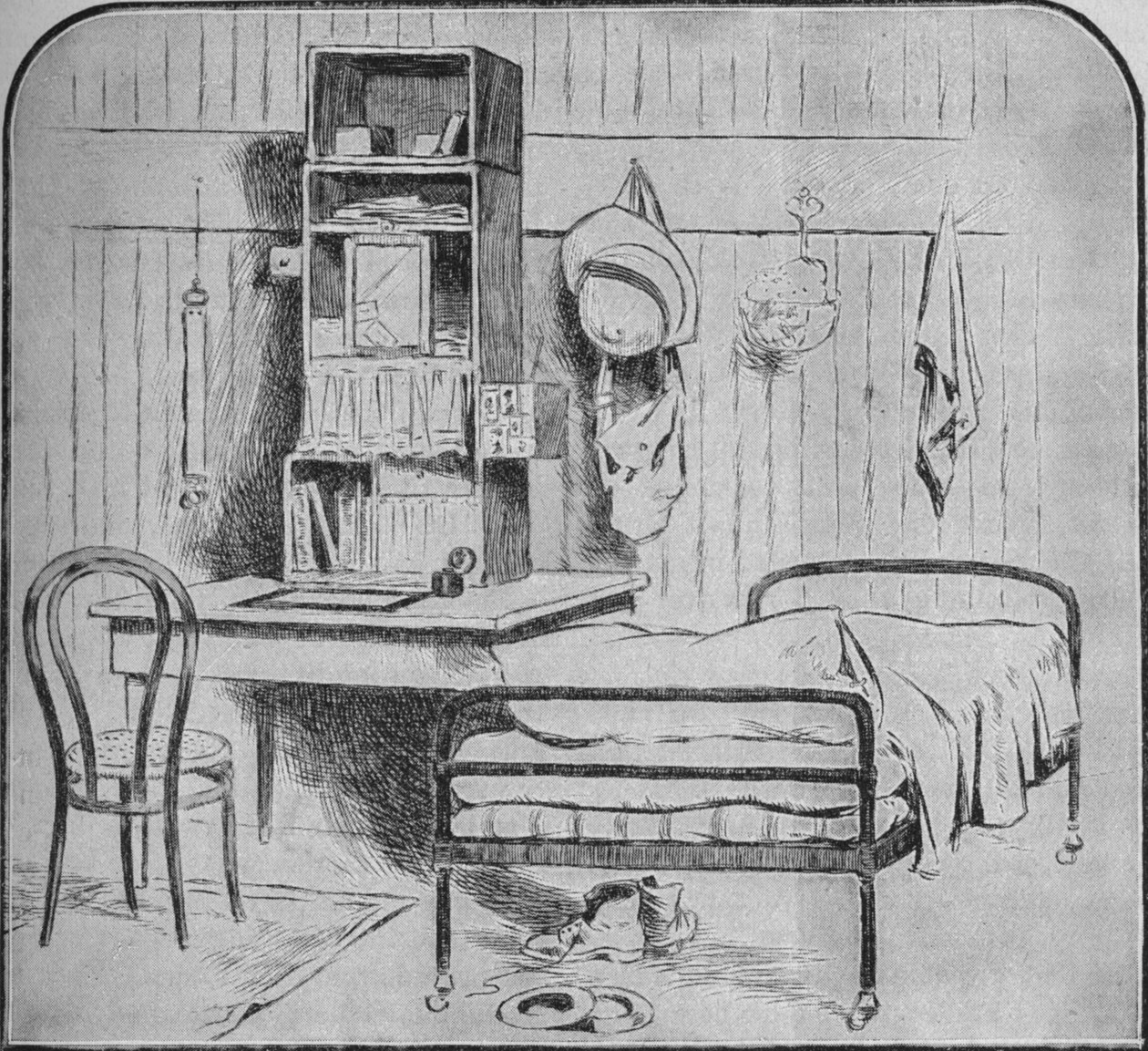 Ett officersrum i Pretoria, 1902 av Unbekannt