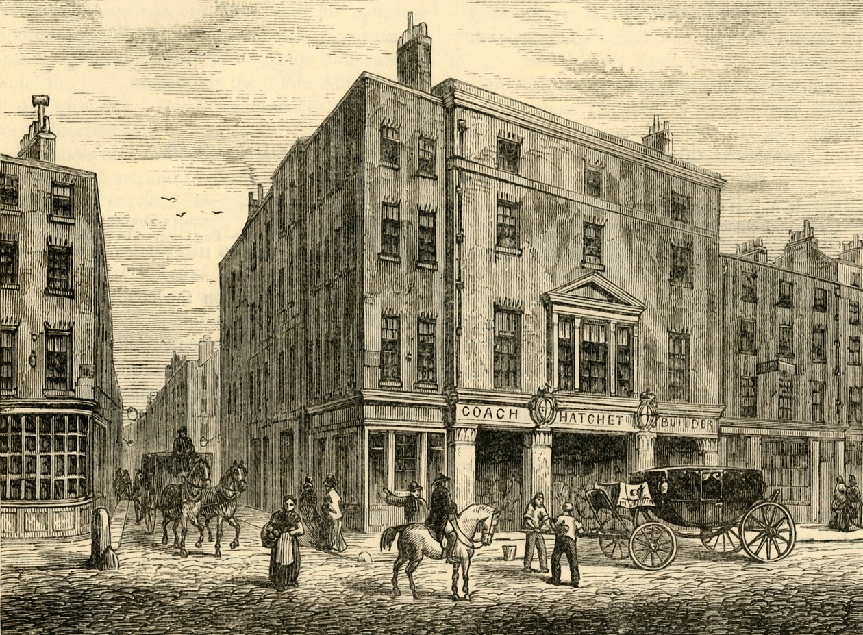 En gammal Coachmakers Shop i Long Acre, 1881. av Unbekannt
