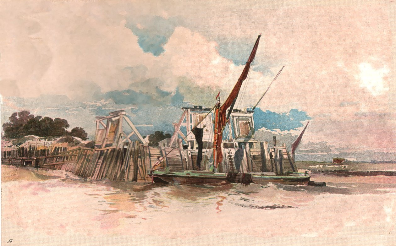 En utomhusskiss, c1900. av Unbekannt