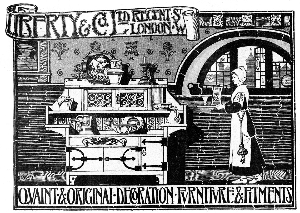 En annons för Liberty and Co Ltd, 1898 av Unbekannt