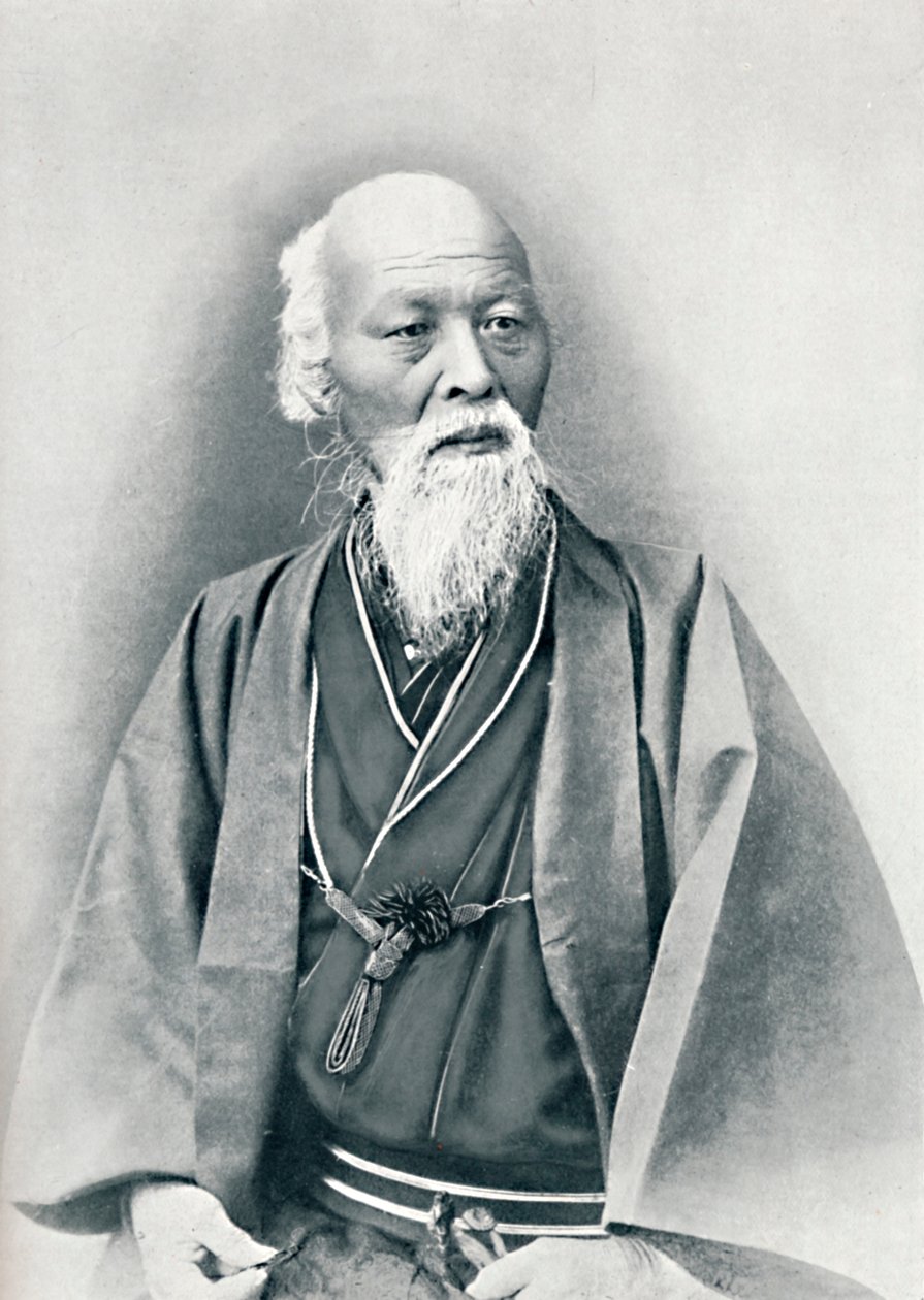 En åldrad japansk läkare i full kostym, 1902 av Unbekannt