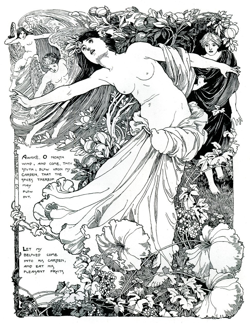 En illustration till Sången om Salomo, 1899 av Unbekannt