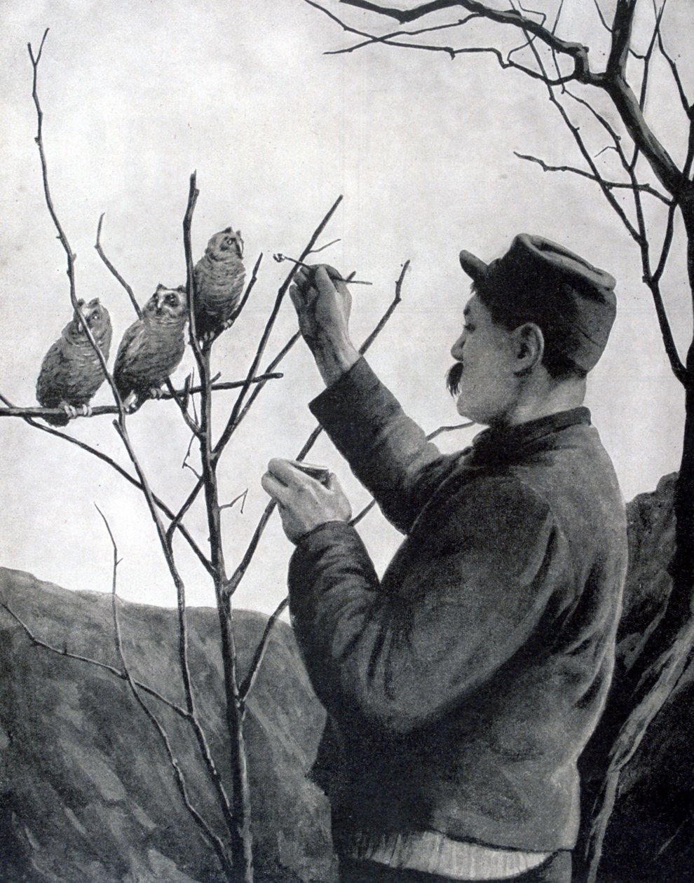 En original skyttegravsdekoration, Frankrike, första världskriget, 1915 av Unbekannt