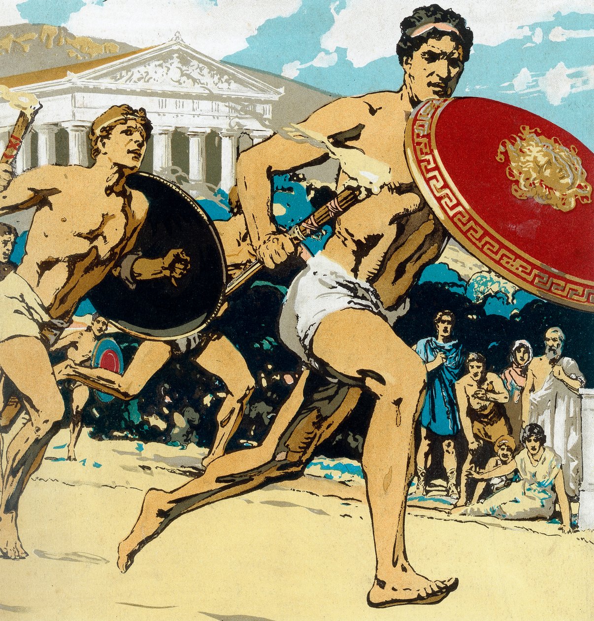 Ancient Olympic Games: stafettloppet, 1922 av Unbekannt
