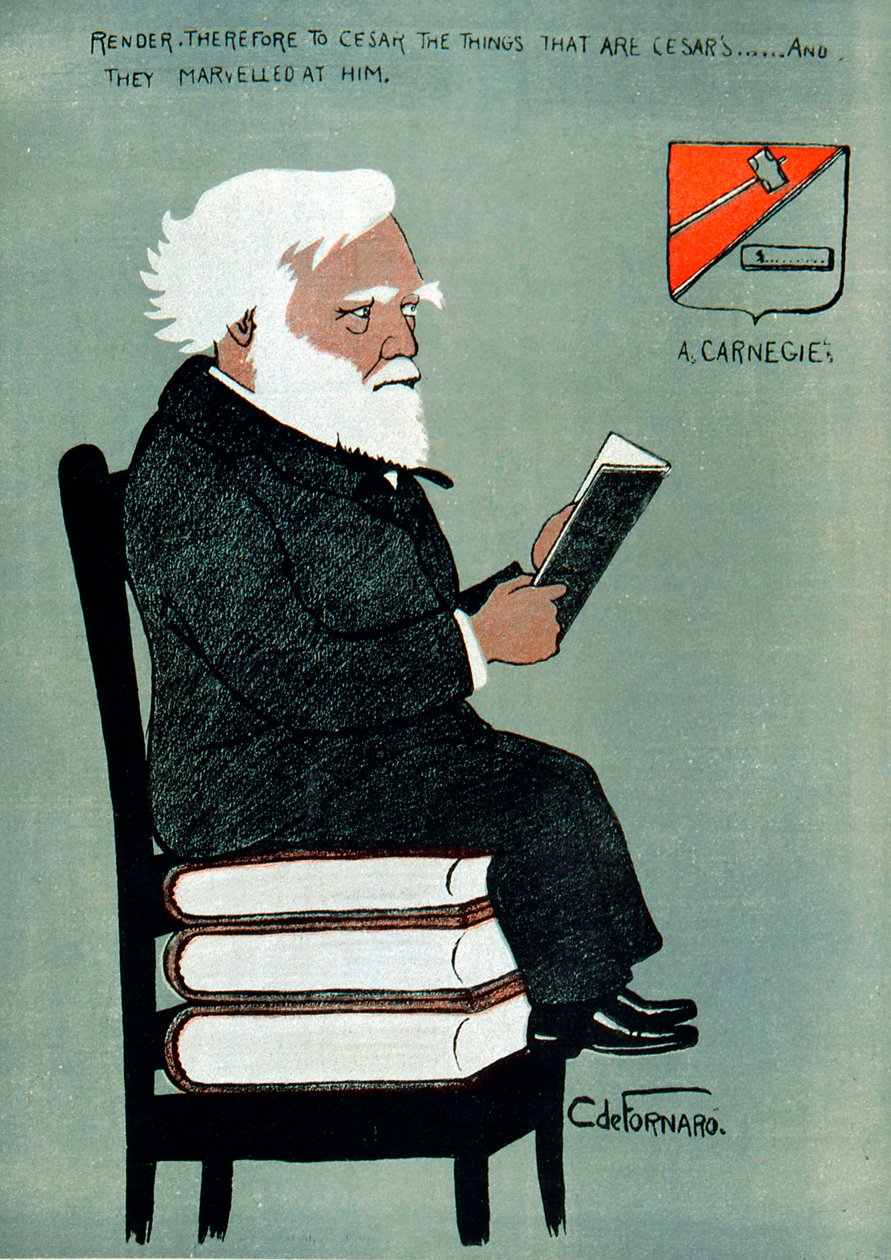 Andrew Carnegie 1835-1918, skotsk-amerikansk industriman och filantrop av Unbekannt